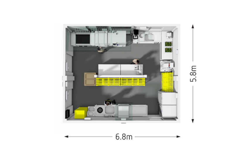 KitchenPod PP3 Design and Dimensions