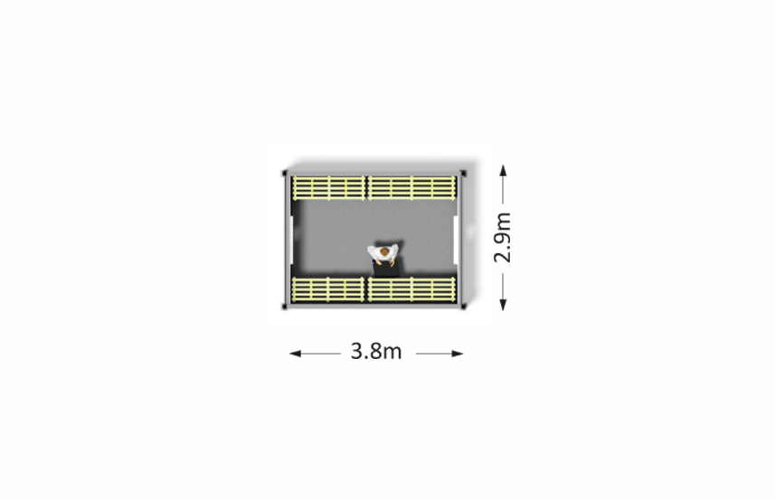 3.6m Dry Store Plan